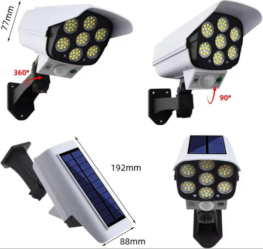FOCO SOLAR TIPO CAMARA DE SEGURIDAD